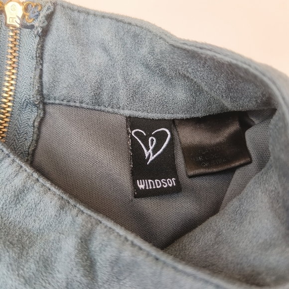 Windsor short sleeveless aqua blue dress size M with two sides on the sides - Picture 12 of 12